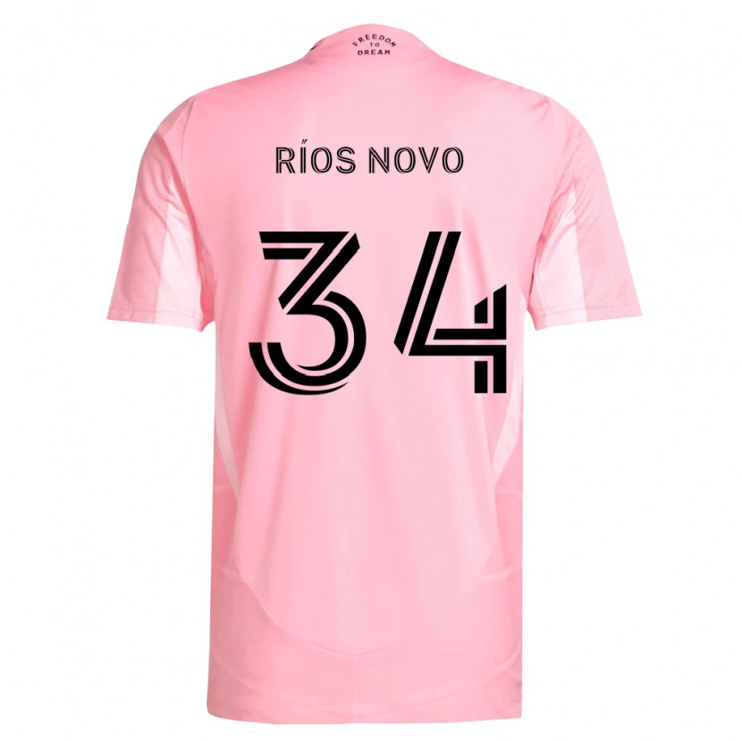 Danxen Heren Rocco Ríos Novo #34 Roze Zwart Thuisshirt Thuistenue 2026/27 T-Shirt België