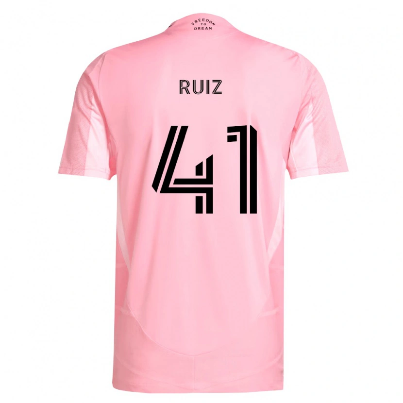 Danxen Heren David Ruíz #41 Roze Zwart Thuisshirt Thuistenue 2026/27 T-Shirt België