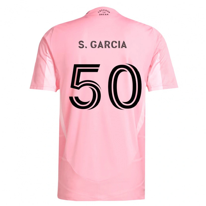 Danxen Heren Santiago Garcia #50 Roze Zwart Thuisshirt Thuistenue 2026/27 T-Shirt België