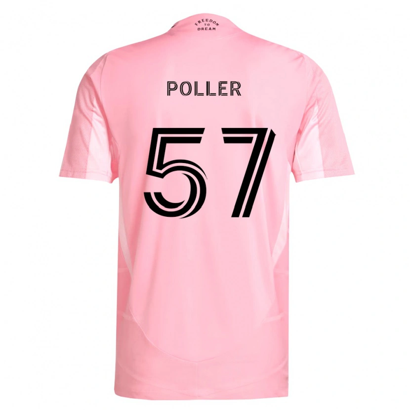 Danxen Heren Sebastian Poller #57 Roze Zwart Thuisshirt Thuistenue 2026/27 T-Shirt België