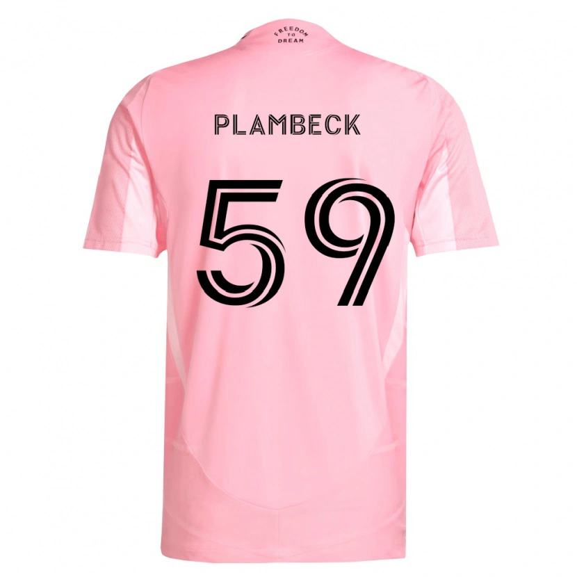 Danxen Heren Preston Plambeck #59 Roze Zwart Thuisshirt Thuistenue 2026/27 T-Shirt België