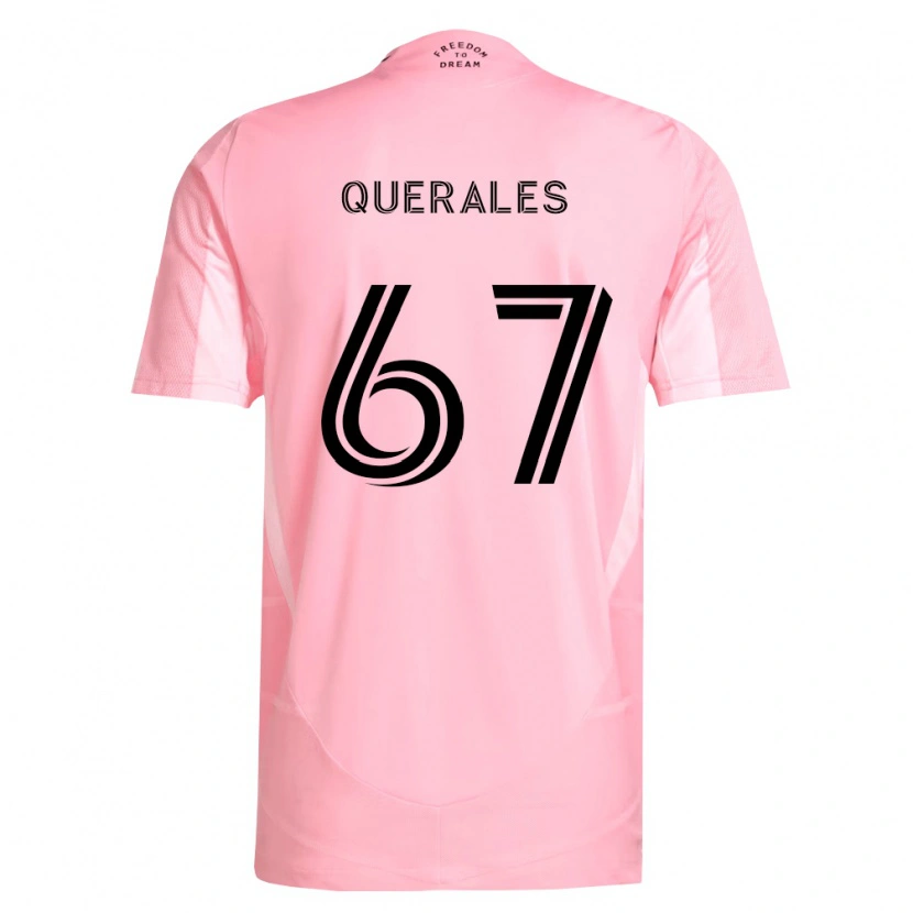 Danxen Heren Arturo Querales #67 Roze Zwart Thuisshirt Thuistenue 2026/27 T-Shirt België