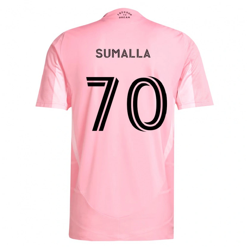 Danxen Heren Daniel Sumalla #70 Roze Zwart Thuisshirt Thuistenue 2026/27 T-Shirt België
