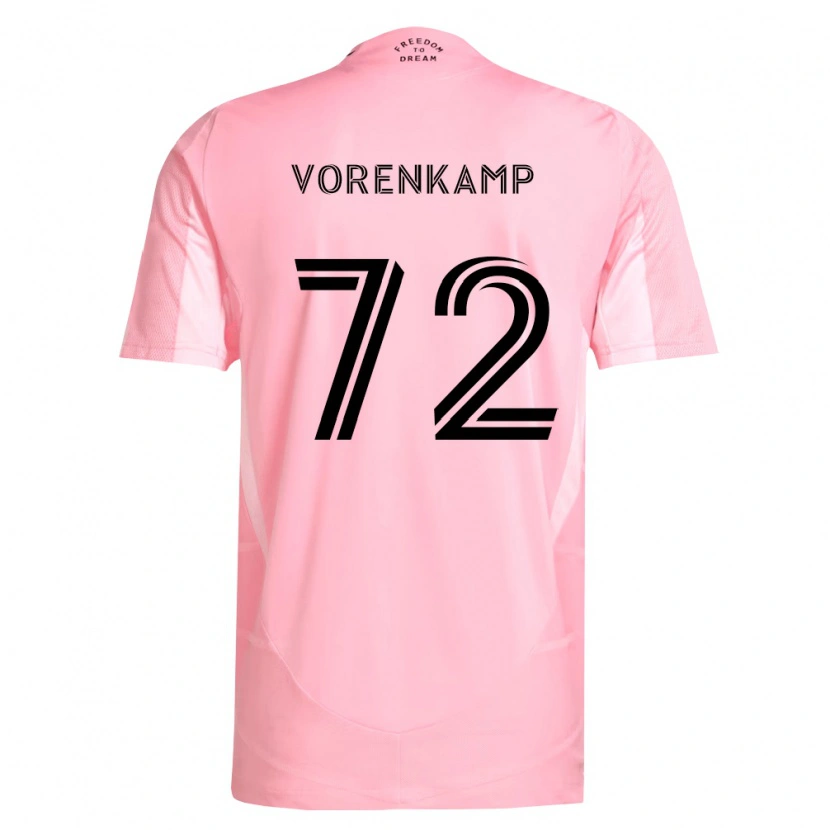 Danxen Heren Theo Vorenkamp #72 Roze Zwart Thuisshirt Thuistenue 2026/27 T-Shirt België