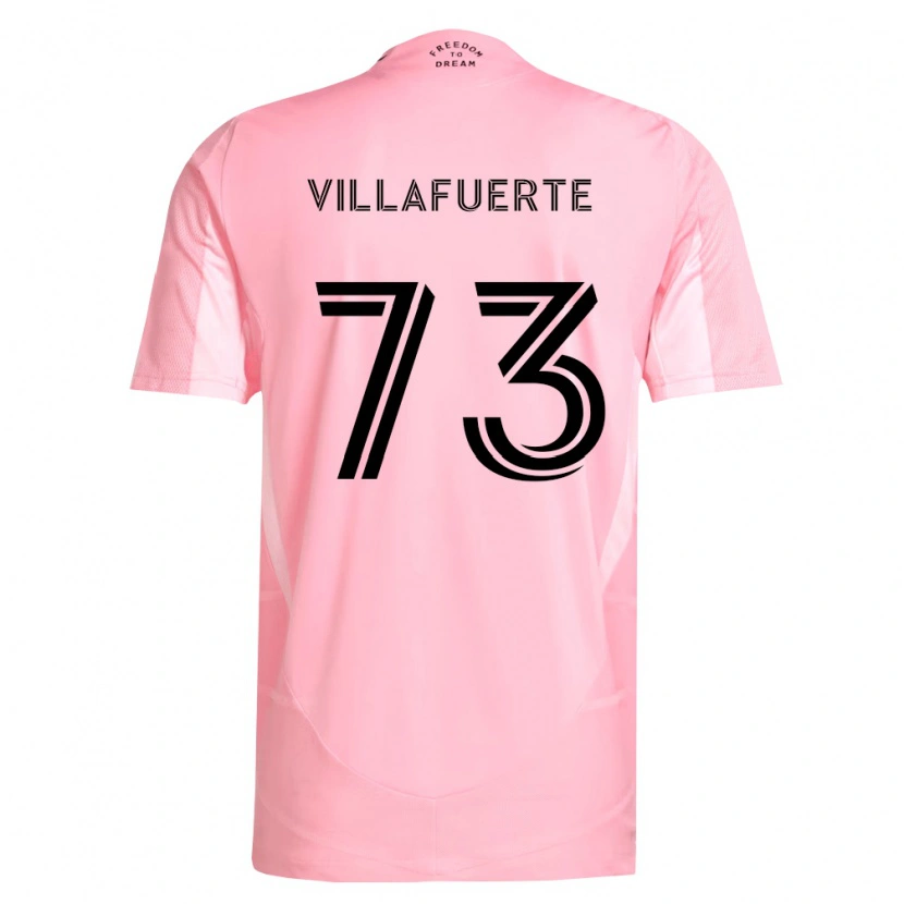 Danxen Heren Kendry Villafuerte #73 Roze Zwart Thuisshirt Thuistenue 2026/27 T-Shirt België