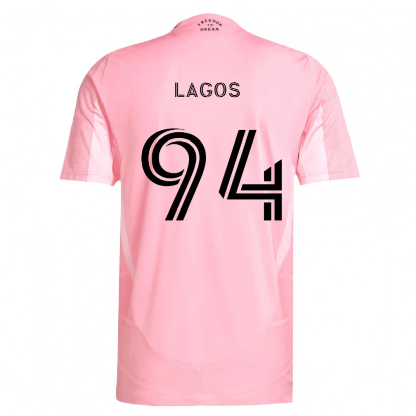 Danxen Heren Diego Lagos #94 Roze Zwart Thuisshirt Thuistenue 2026/27 T-Shirt België
