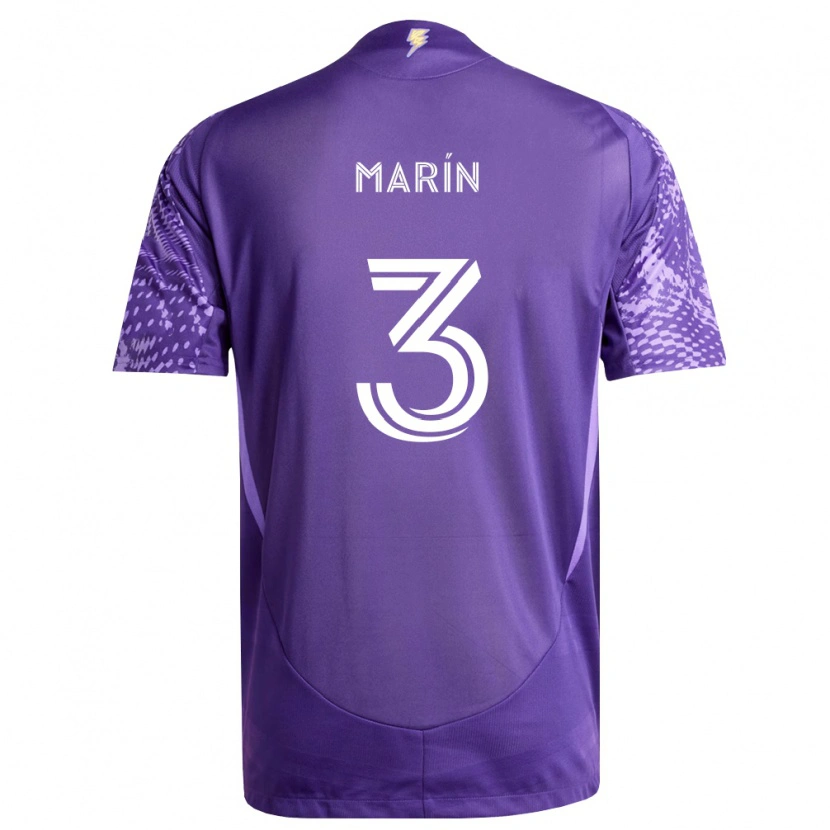 Danxen Heren Adrián Marín #3 Paars Wit Thuisshirt Thuistenue 2026/27 T-Shirt België