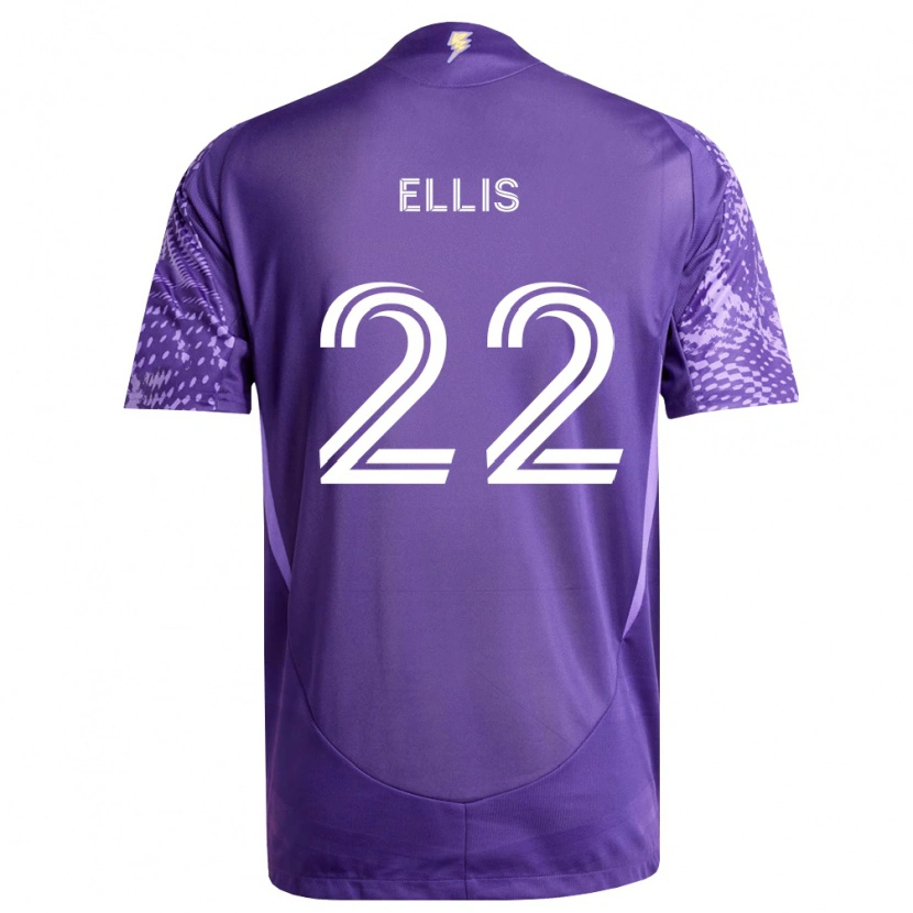 Danxen Heren Justin Ellis #22 Paars Wit Thuisshirt Thuistenue 2026/27 T-Shirt België
