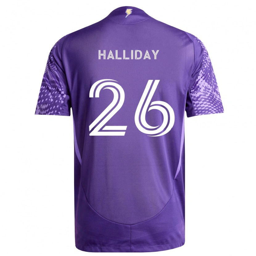 Danxen Heren Michael Halliday #26 Paars Wit Thuisshirt Thuistenue 2026/27 T-Shirt België