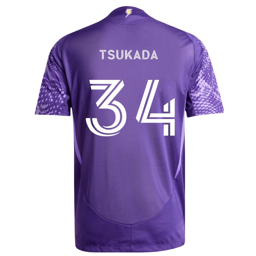Danxen Heren Yutaro Tsukada #34 Paars Wit Thuisshirt Thuistenue 2026/27 T-Shirt België