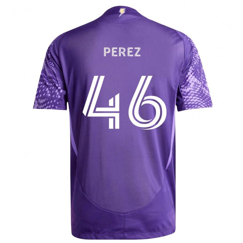 Danxen Heren Franco Pérez #46 Paars Wit Thuisshirt Thuistenue 2026/27 T-Shirt België