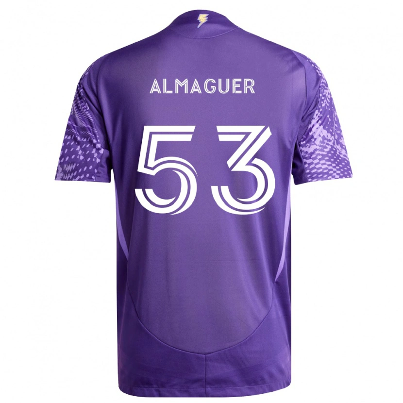 Danxen Heren Jorge Almaguer #53 Paars Wit Thuisshirt Thuistenue 2026/27 T-Shirt België