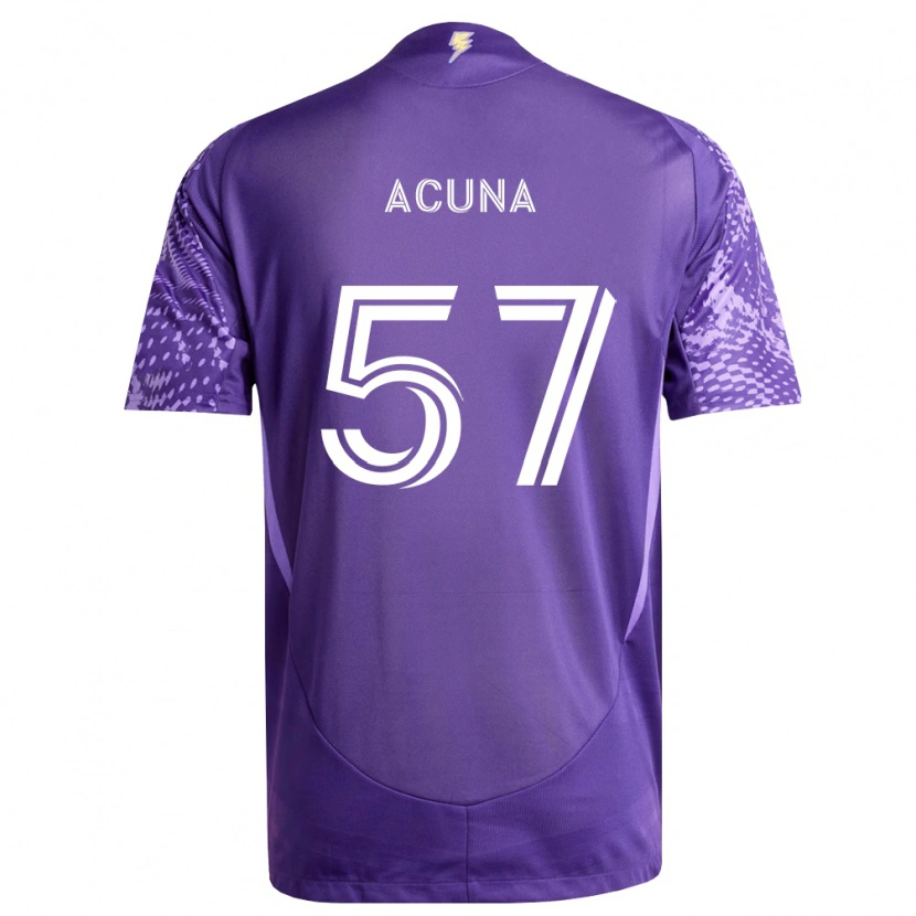 Danxen Heren Cristofer Acuña #57 Paars Wit Thuisshirt Thuistenue 2026/27 T-Shirt België