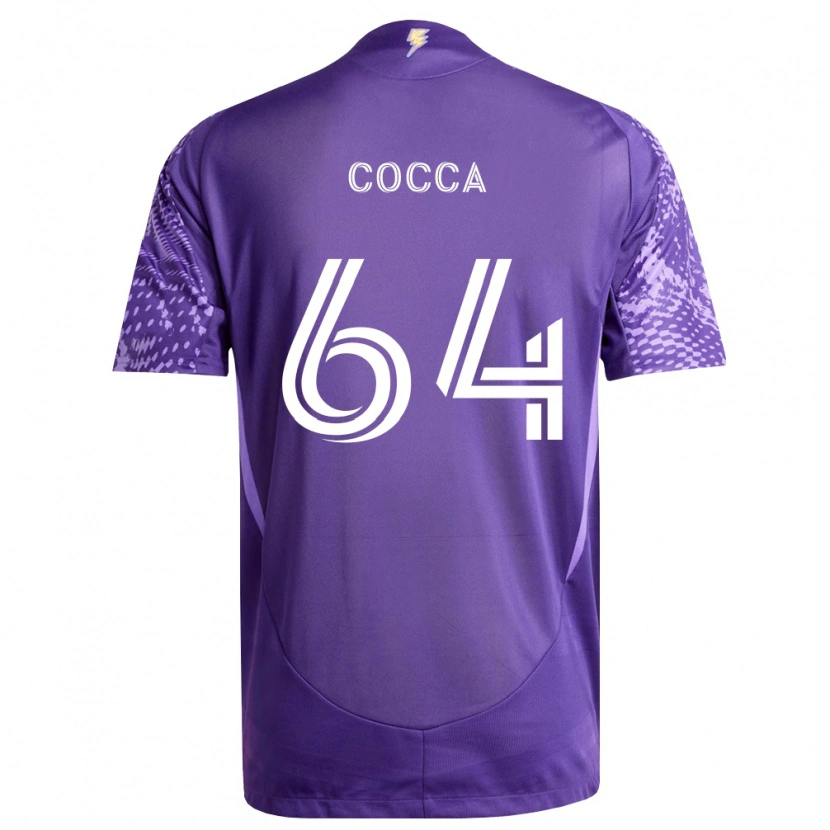 Danxen Heren Manuel Cocca #64 Paars Wit Thuisshirt Thuistenue 2026/27 T-Shirt België
