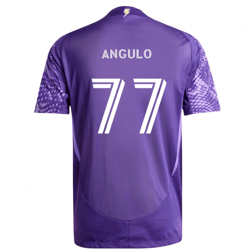 Danxen Heren Iván Angulo #77 Paars Wit Thuisshirt Thuistenue 2026/27 T-Shirt België