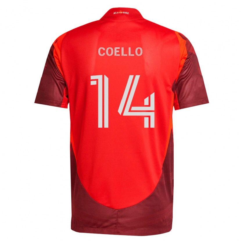 Danxen Heren Alonso Coello #14 Bordeauxrood Thuisshirt Thuistenue 2026/27 T-Shirt België