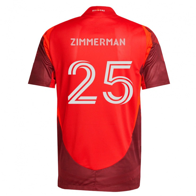 Danxen Heren Walker Zimmerman #25 Bordeauxrood Thuisshirt Thuistenue 2026/27 T-Shirt België