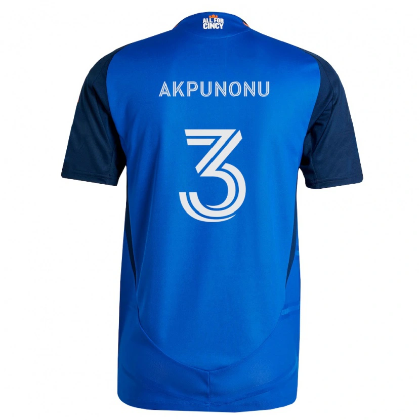 Danxen Heren Joey Akpunonu #3 Koninklijk Blauw Oranje Thuisshirt Thuistenue 2026/27 T-Shirt België