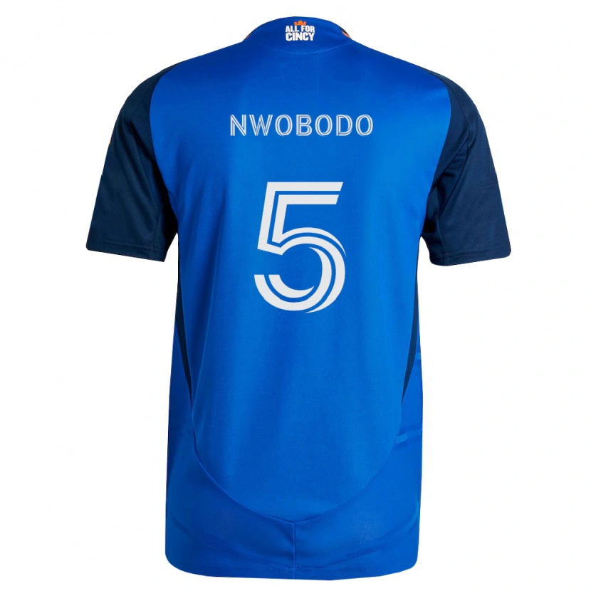 Danxen Heren Obinna Nwobodo #5 Koninklijk Blauw Oranje Thuisshirt Thuistenue 2026/27 T-Shirt België