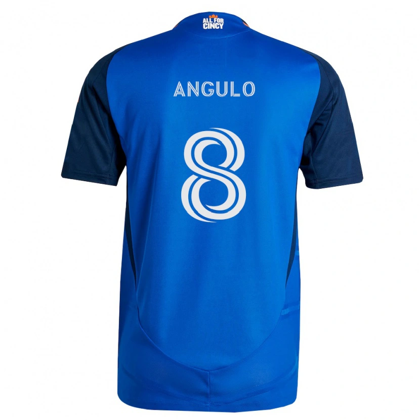 Danxen Heren Marco Angulo #8 Koninklijk Blauw Oranje Thuisshirt Thuistenue 2026/27 T-Shirt België