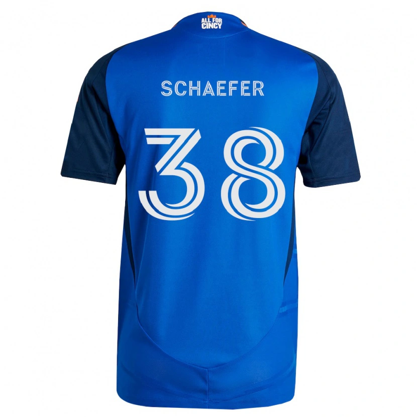 Danxen Heren Brian Schaefer #38 Koninklijk Blauw Oranje Thuisshirt Thuistenue 2026/27 T-Shirt België