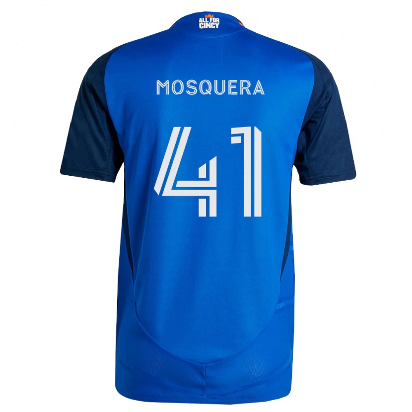Danxen Heren Deiver Mosquera #41 Koninklijk Blauw Oranje Thuisshirt Thuistenue 2026/27 T-Shirt België
