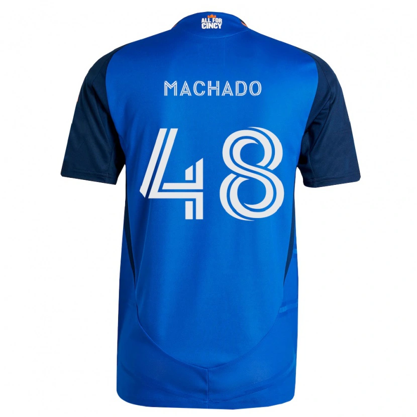 Danxen Heren Juan Machado #48 Koninklijk Blauw Oranje Thuisshirt Thuistenue 2026/27 T-Shirt België