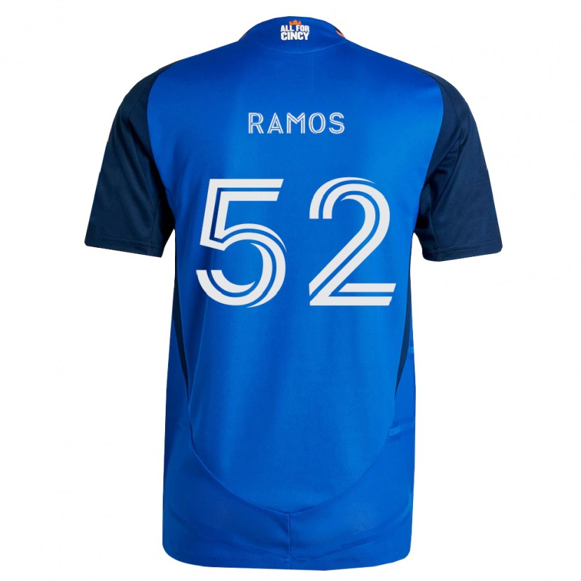 Danxen Heren Yair Ramos #52 Koninklijk Blauw Oranje Thuisshirt Thuistenue 2026/27 T-Shirt België