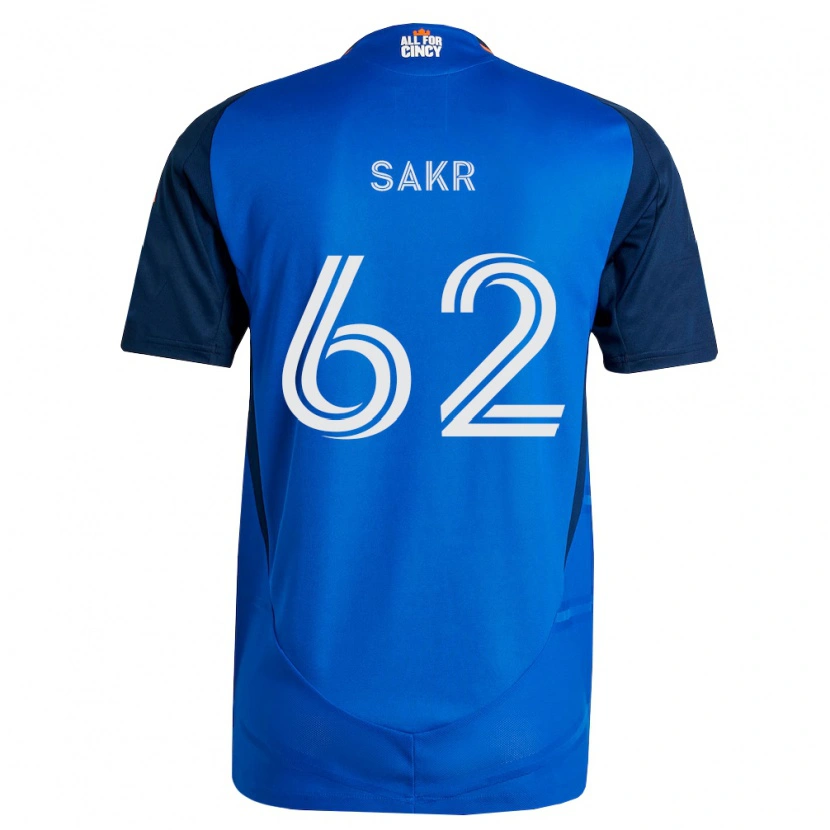 Danxen Heren Ali Sakr #62 Koninklijk Blauw Oranje Thuisshirt Thuistenue 2026/27 T-Shirt België