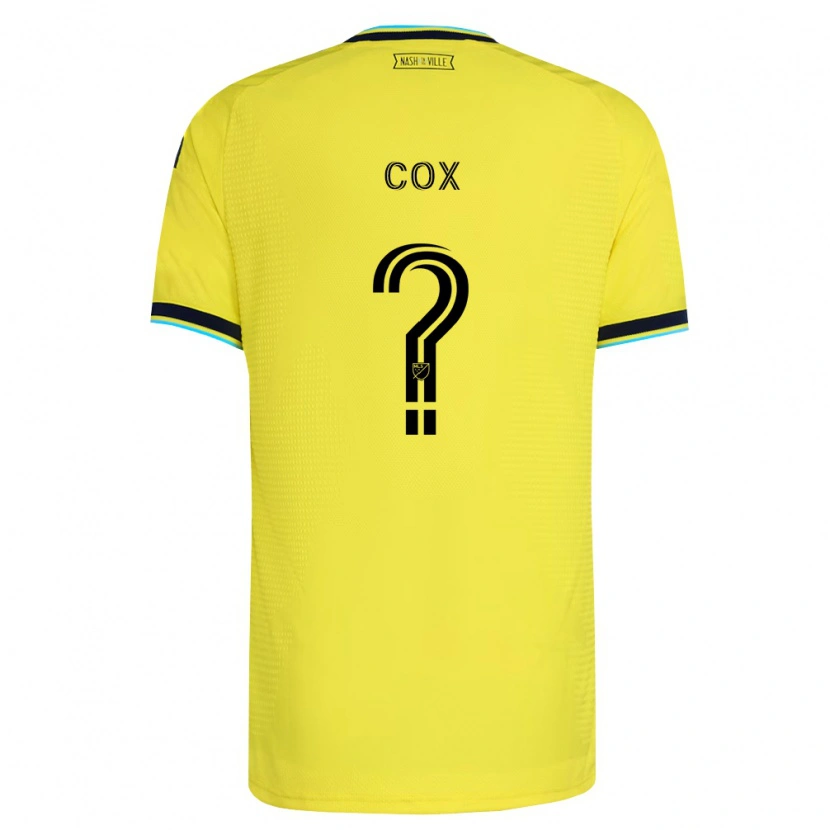 Danxen Heren Justin Cox #0 Helder Geel Marineblauw Thuisshirt Thuistenue 2026/27 T-Shirt België