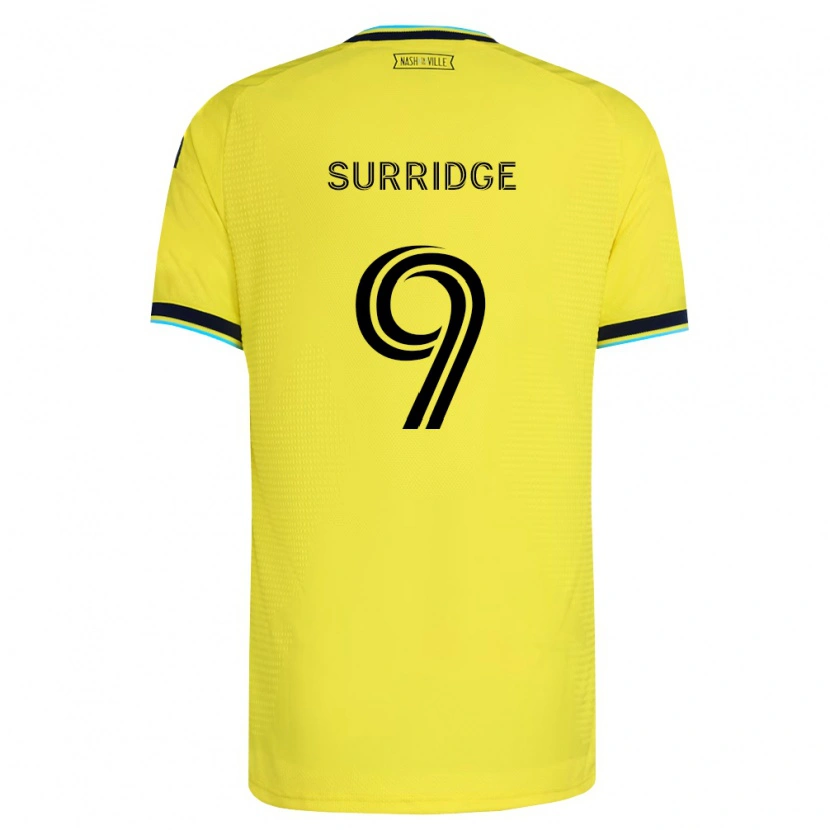 Danxen Heren Sam Surridge #9 Helder Geel Marineblauw Thuisshirt Thuistenue 2026/27 T-Shirt België