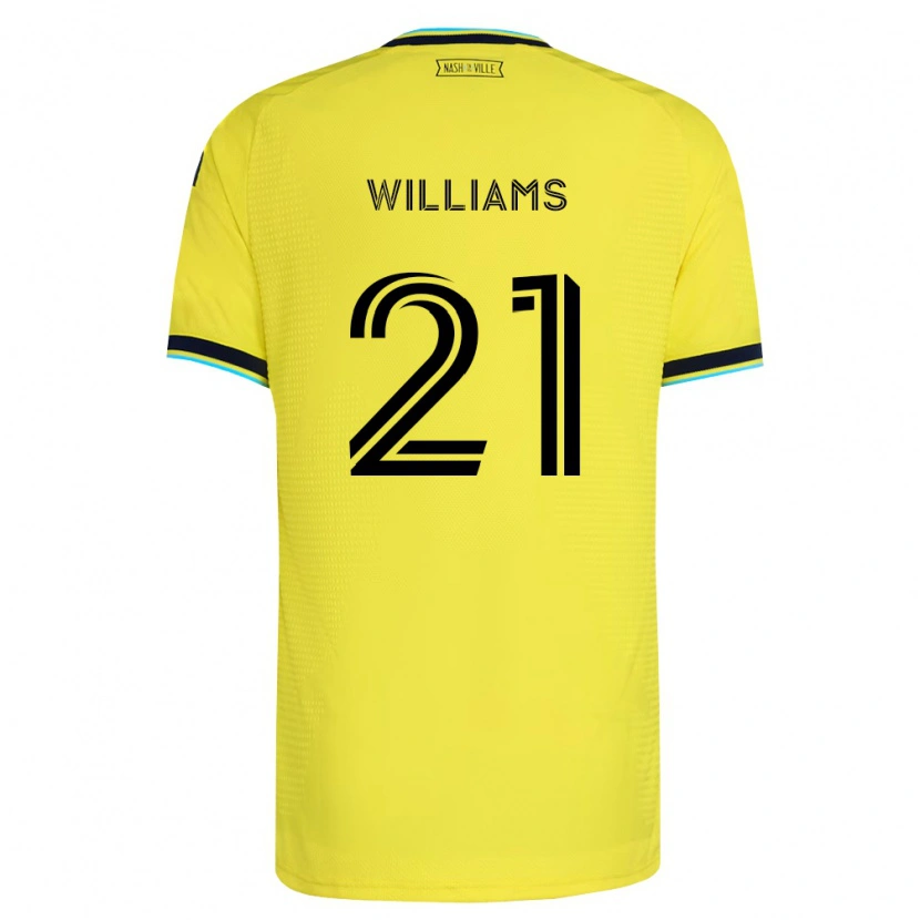 Danxen Heren Thomas Williams #21 Helder Geel Marineblauw Thuisshirt Thuistenue 2026/27 T-Shirt België