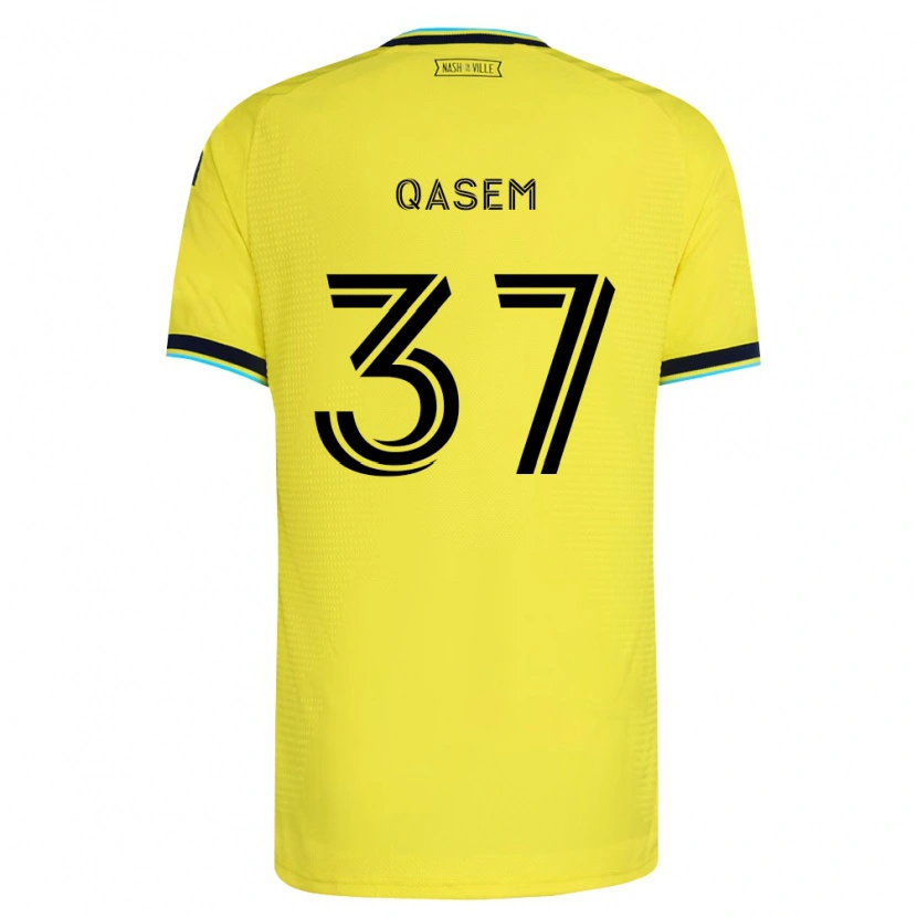 Danxen Heren Ahmed Qasem #37 Helder Geel Marineblauw Thuisshirt Thuistenue 2026/27 T-Shirt België