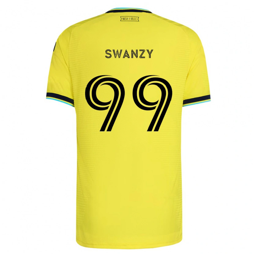 Danxen Heren Joshua Swanzy #99 Helder Geel Marineblauw Thuisshirt Thuistenue 2026/27 T-Shirt België