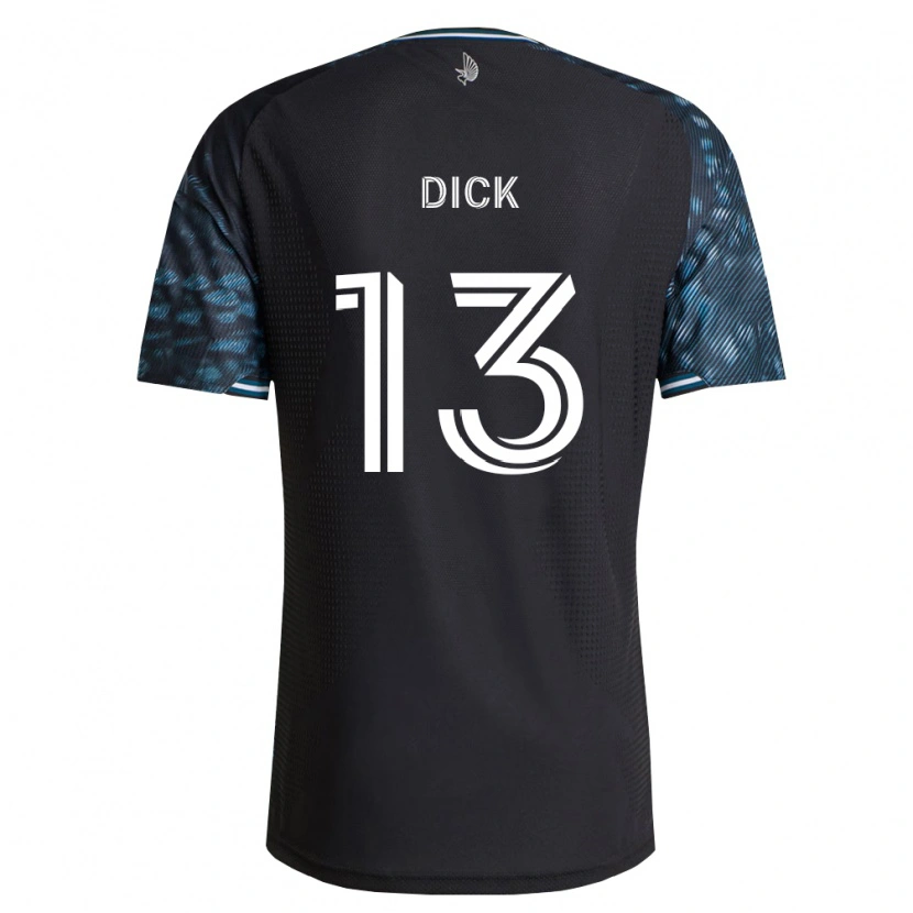 Danxen Heren Eric Dick #13 Zwart Wit Thuisshirt Thuistenue 2026/27 T-Shirt België