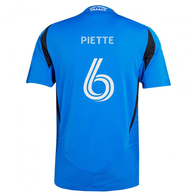 Danxen Heren Samuel Piette #6 Blauw Wit Zwart Thuisshirt Thuistenue 2026/27 T-Shirt België