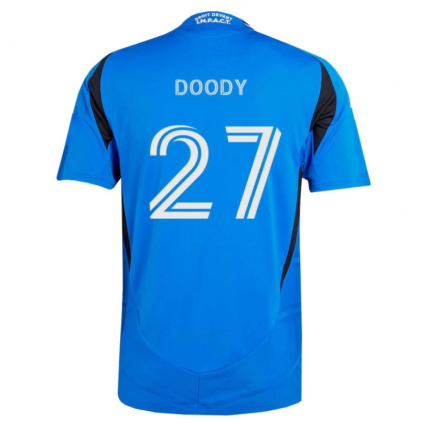 Danxen Heren Grayson Doody #27 Blauw Wit Zwart Thuisshirt Thuistenue 2026/27 T-Shirt België