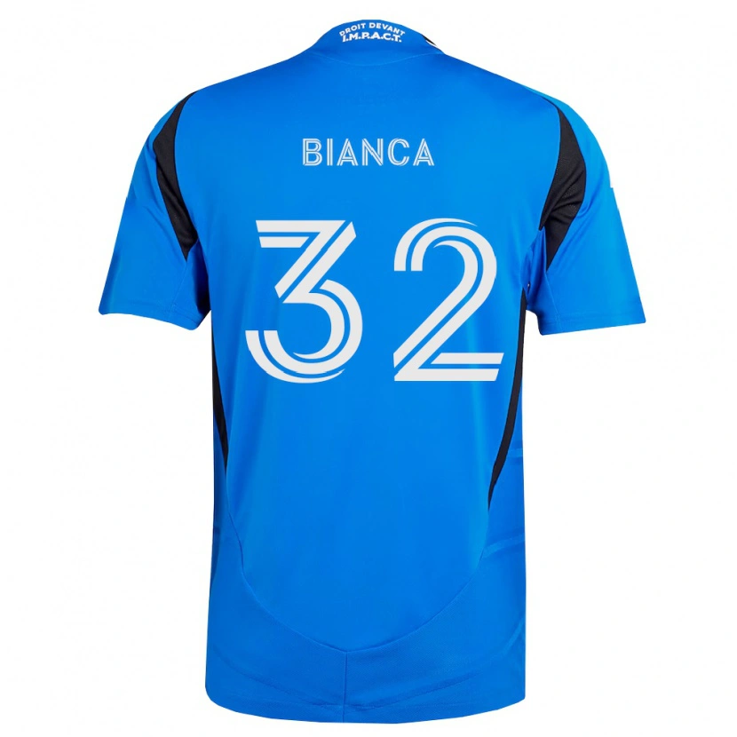 Danxen Heren Hanisch Bianca #32 Blauw Wit Zwart Thuisshirt Thuistenue 2026/27 T-Shirt België