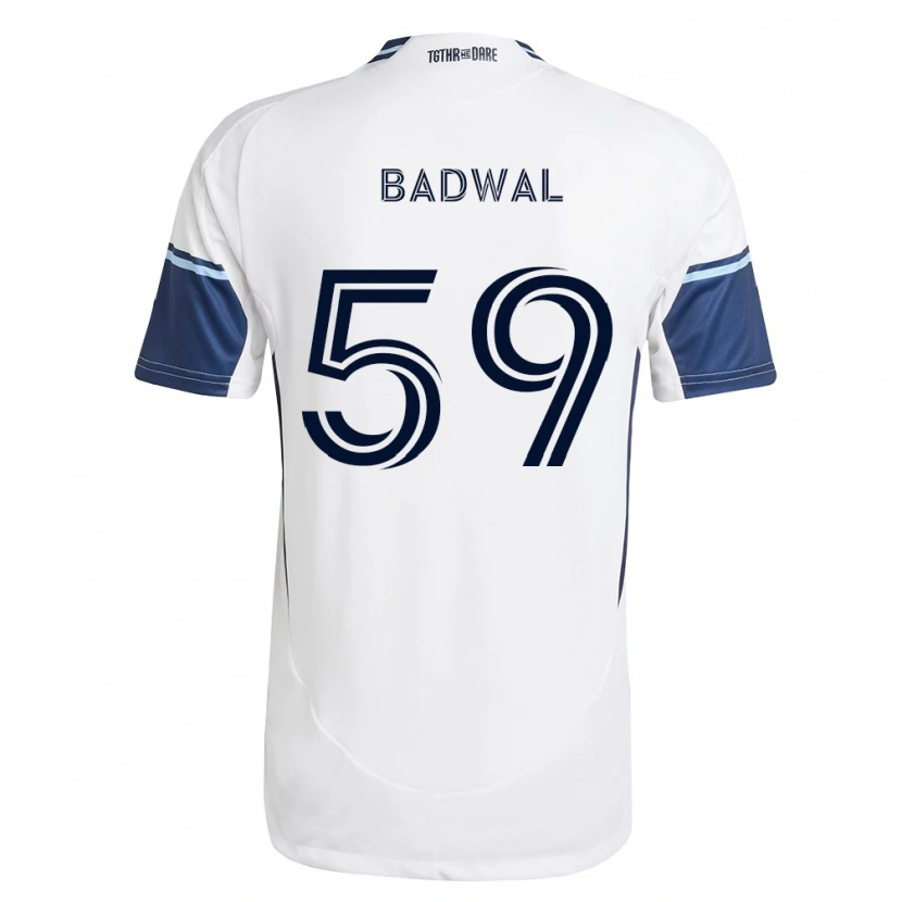 Danxen Heren Jeevan Badwal #59 Wit Koninklijk Blauw Thuisshirt Thuistenue 2026/27 T-Shirt België