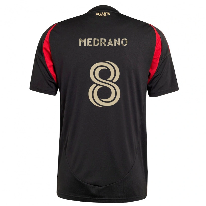 Danxen Heren Keven Medrano #8 Zwart Rood Thuisshirt Thuistenue 2026/27 T-Shirt België