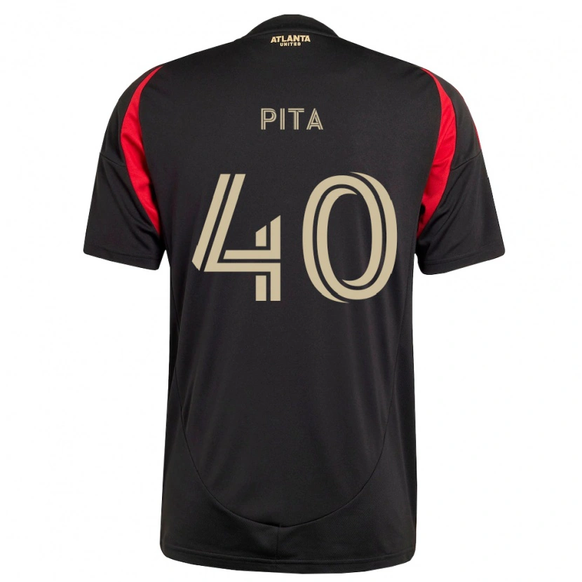 Danxen Heren Santiago Pita #40 Zwart Rood Thuisshirt Thuistenue 2026/27 T-Shirt België