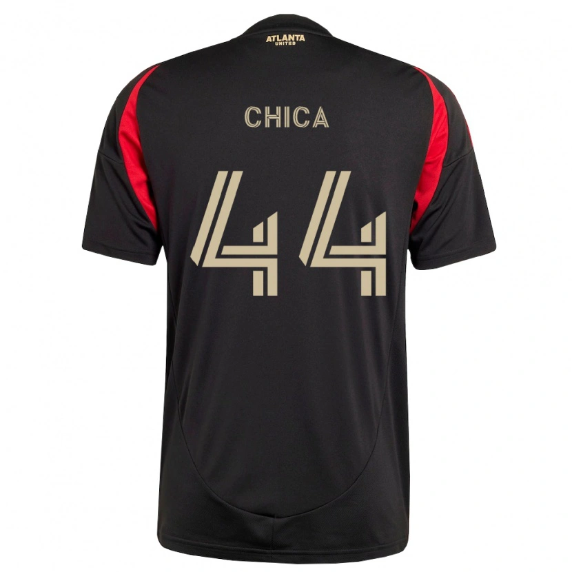 Danxen Heren Daniel Chica #44 Zwart Rood Thuisshirt Thuistenue 2026/27 T-Shirt België