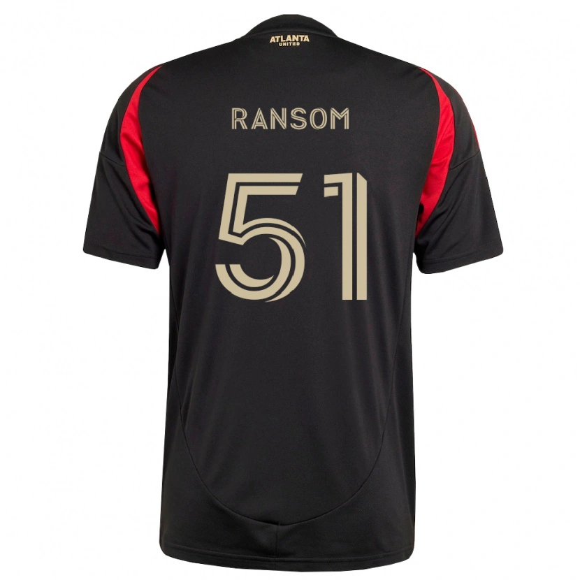 Danxen Heren Jonathan Ransom #51 Zwart Rood Thuisshirt Thuistenue 2026/27 T-Shirt België