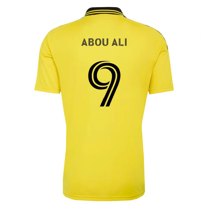 Danxen Heren Wessam Abou Ali #9 Geel Zwart Thuisshirt Thuistenue 2026/27 T-Shirt België