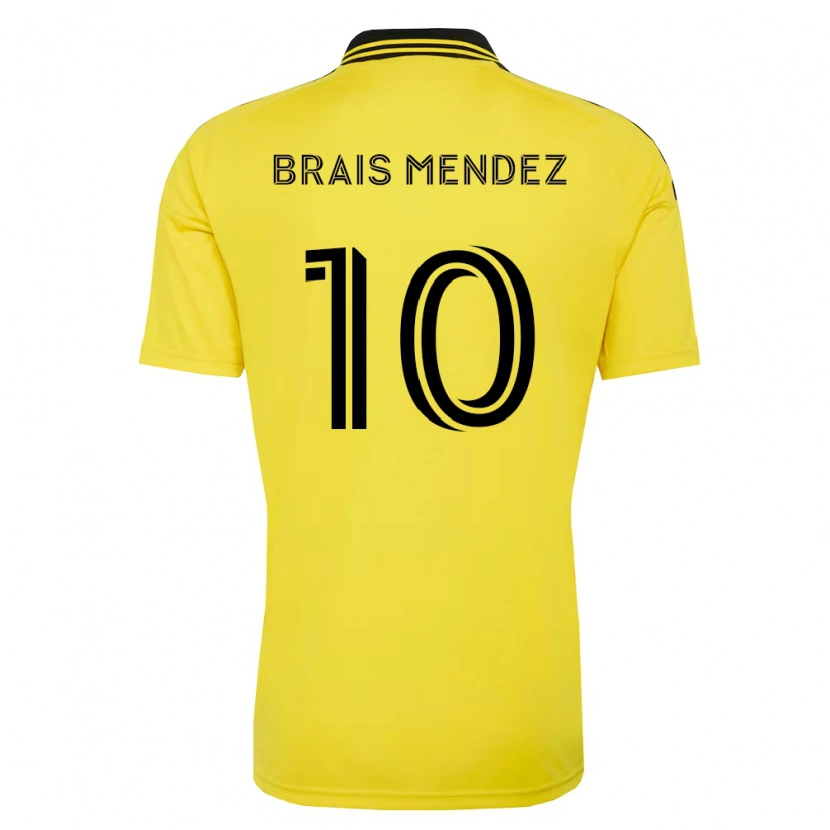 Danxen Heren Brais Méndez #10 Geel Zwart Thuisshirt Thuistenue 2026/27 T-Shirt België