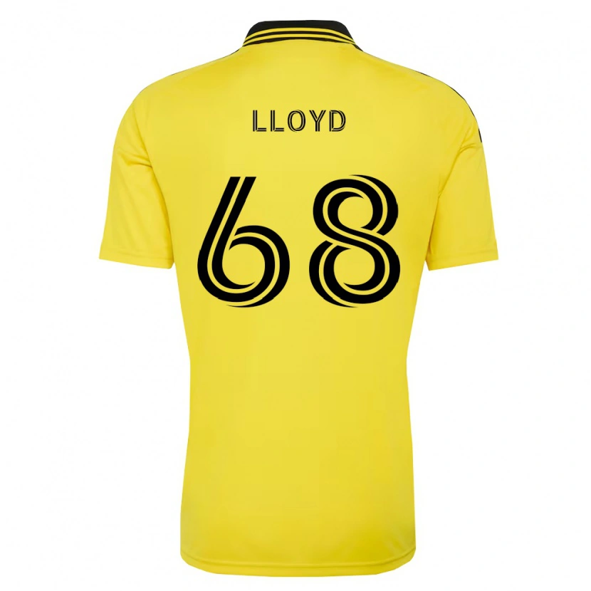 Danxen Heren Zach Lloyd #68 Geel Zwart Thuisshirt Thuistenue 2026/27 T-Shirt België