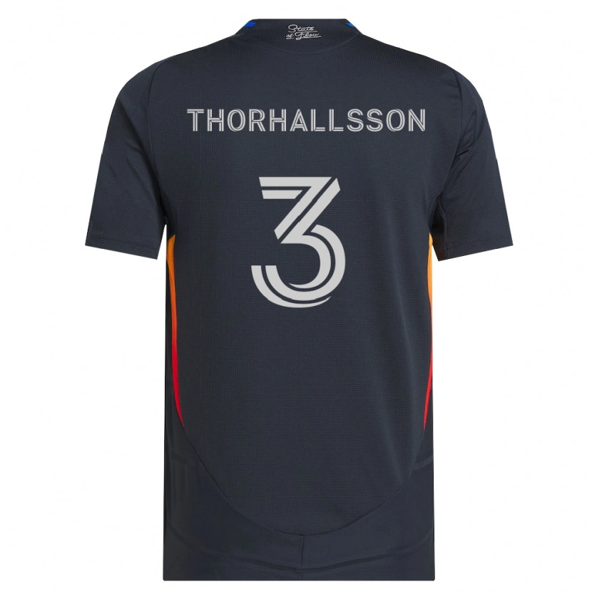 Danxen Heren Dagur Dan Thórhallsson #3 Donkergrijs Rood Thuisshirt Thuistenue 2026/27 T-Shirt België