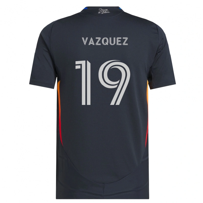 Danxen Heren David Vazquez #19 Donkergrijs Rood Thuisshirt Thuistenue 2026/27 T-Shirt België