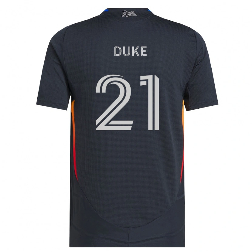 Danxen Heren Bryce Duke #21 Donkergrijs Rood Thuisshirt Thuistenue 2026/27 T-Shirt België