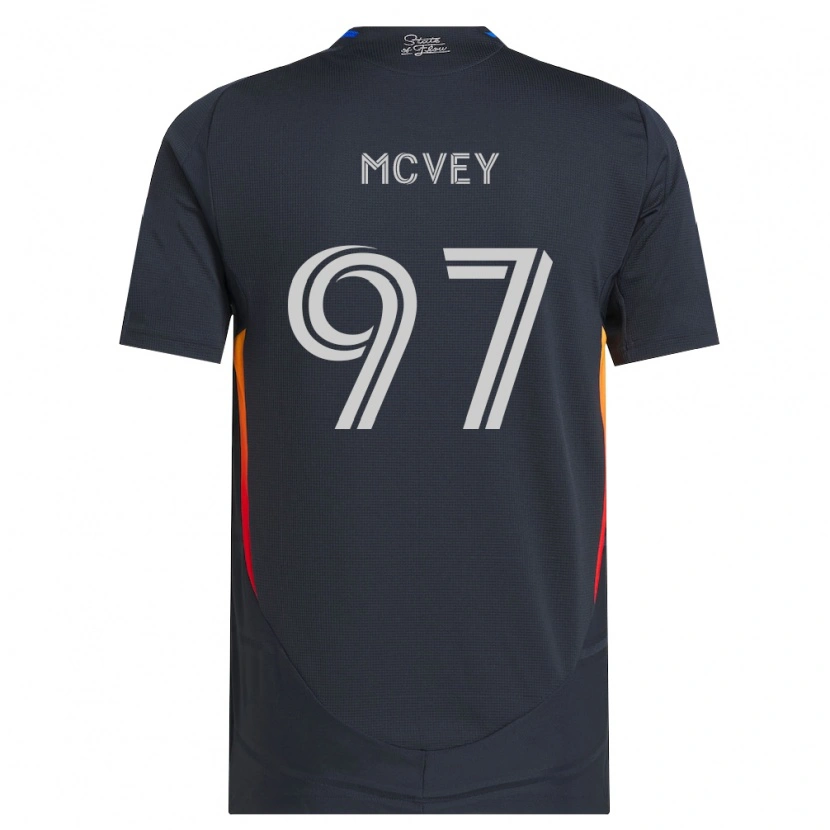 Danxen Heren Christopher Mcvey #97 Donkergrijs Rood Thuisshirt Thuistenue 2026/27 T-Shirt België